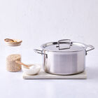 3-ply Stainless Steel Deep Casserole image number 6